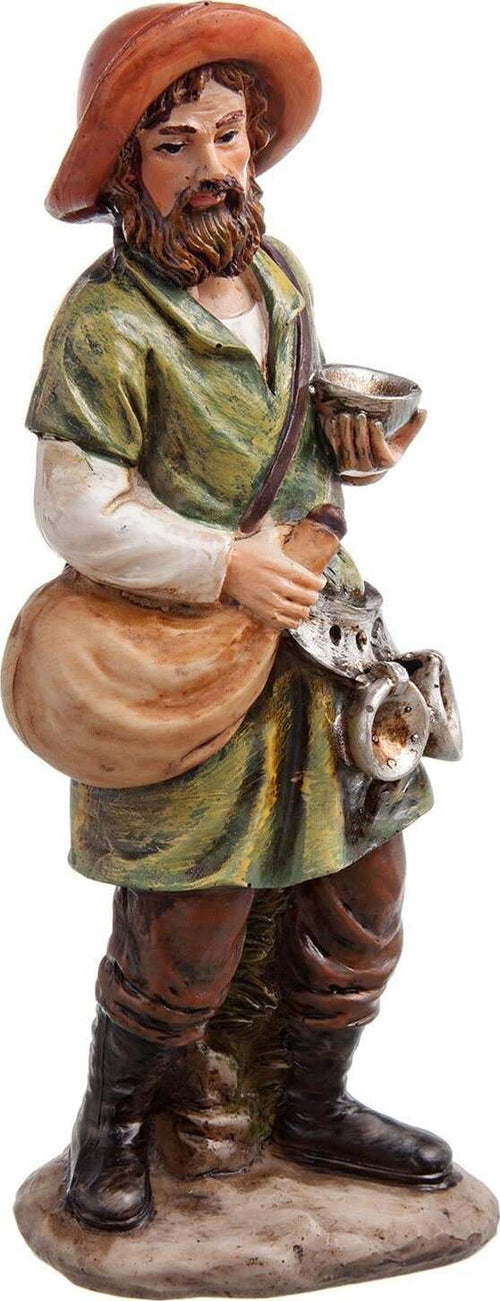 Pastore in poliresina personaggio per presepe viandante con bicchiere h 16 cm Casa e cucina/Decorazioni per interni/Addobbi e decorazioni per ricorrenze/Decorazioni natalizie/Presepi/Statuine e fondali per il presepe MagiediNatale.it - Altamura, Commerciovirtuoso.it