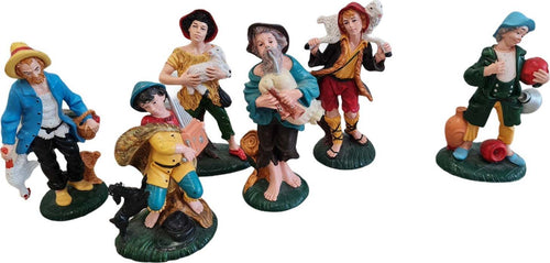 Pastorelli per presepe in poli-resina con animali, doni e mestieri 6 soggetti h 20 cm Casa e cucina/Decorazioni per interni/Addobbi e decorazioni per ricorrenze/Decorazioni natalizie/Presepi/Statuine e fondali per il presepe MagiediNatale.it - Altamura, Commerciovirtuoso.it