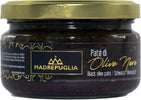 Paté di Olive Nere Pugliese 180gr. Prodotto 100% Italiano a Filiera Corta Condimento Olive 90% per Bruschette Crostini Panini Secondi Piatti conserve e patè Madrepuglia - Andria, Commerciovirtuoso.it