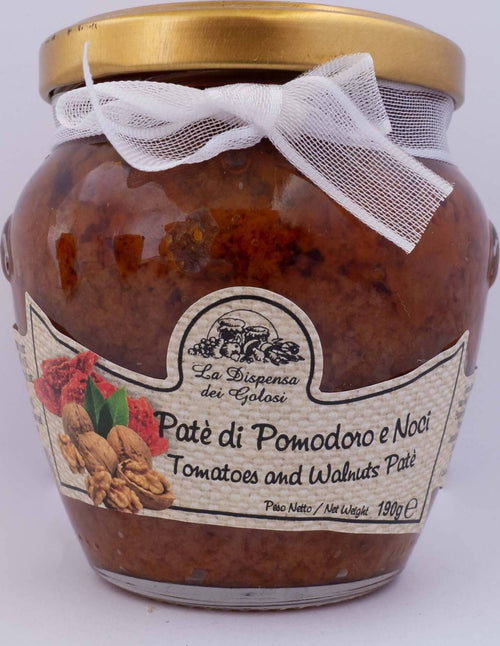 Patè di Pomodori e noci 190 g Patè La Dispensa dei Golosi - Santa Lucia del Mela, Commerciovirtuoso.it