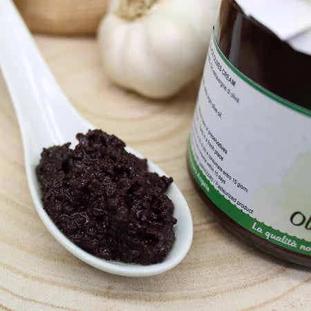 Paté di olive nere Artigianale crema spalmabile alle olive nere per bruschette CANTAFIO GOURMET® prodotto tipico Calabrese 280gr