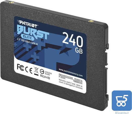 Patriot Memory SSD Unità a Stato Solido SATA 3 2.5" Interno 240GB BURST ELITE 6 Gbps
