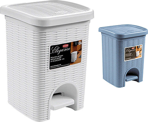 PATTUMIERA-A-PEDALE-'ELEGANCE'-Lt.-6---col.-tortora-Stefanplast