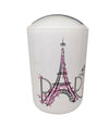 Pattumiera Cestino Secchio Rifiuti Gettacarte Accessori Bagno Scritta Paris 87044