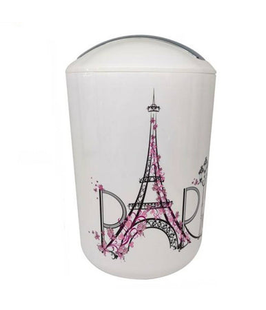 Pattumiera Cestino Secchio Rifiuti Gettacarte Accessori Bagno Scritta Paris 87044