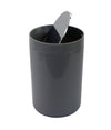 Pattumiera Cestino Secchio Rifiuti Grigio Arredo Bagno Coperchio Basculante 79897
