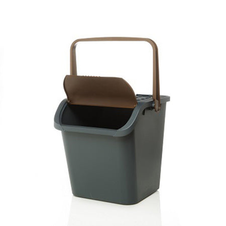 Pattumiera con doppio sportello per raccolta differenziata da 35lt, maniglia anti randagismo