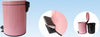 Pattumiera-In-Acciaio-A-Pedale-8-Litri-Bidone-Cestino-Spazzatura-Rosa