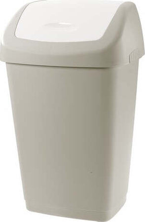 Pattumiera-Tontarelli-8101384ACE-AURORA-Coperchio-basculante-Tortora