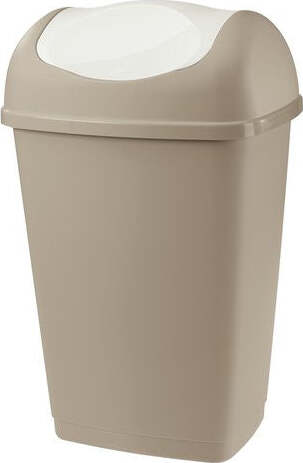 Pattumiera-Tontarelli-8101951ACE-GRACE-Coperchio-basculante-Tortora