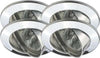 PAULMANN---SET-4-FARETTI-LED-DA-INCASSO---ORIENTABILI-/-ROTONDI-/-CROMO---12V-/-GU5.3-/-4x35W-/-IP23