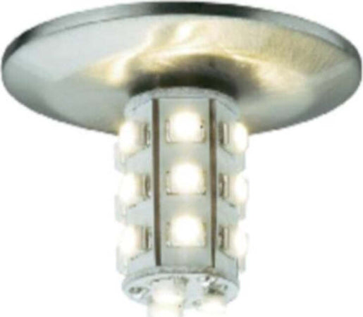 PAULMANN---SET-5-FARETTI-LED-INCASSO-ROTONDI---FERRO-SPAZZOLATO