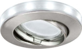 PAULMANN---SET-FARETTI-LED-DA-INCASSO-BASCULANTI---CON-ANELLO-FERRO---3-x-11W,-230V,-GU10,-1,5W,-12V---FERRO-SPAZZOLATO