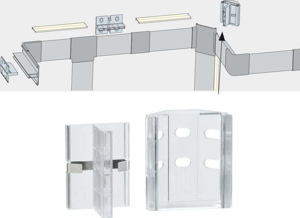 Paulmann-702,21-accessori-illuminazione-a-soffitto,-Trasparente,