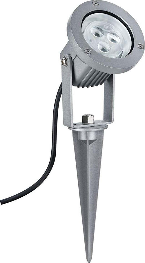 Paulmann-Garden-LED-Spot-Giardino-Light-Set-Ip65-3-X-3W-3000K-16Va-230V/12V-all,-(Set-di-3)-9-W,-Alluminio,-9.6-x-10-x-31-cm