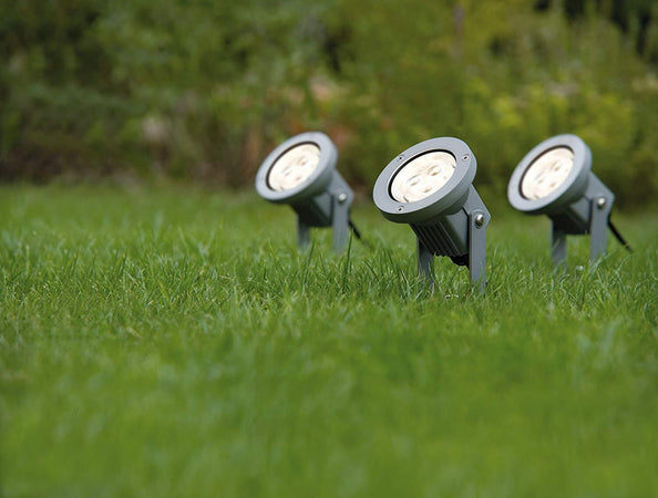Paulmann-Garden-LED-Spot-Giardino-Light-Set-Ip65-3-X-3W-3000K-16Va-230V/12V-all,-(Set-di-3)-9-W,-Alluminio,-9.6-x-10-x-31-cm