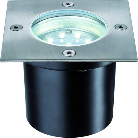 Paulmann-LED-da-incasso-a-LED-esterno-988.76-Set-Base-Quadrata-LED-3-X-1,2-W-6-va-230/12-V-100-mm-in-acciaio-inox