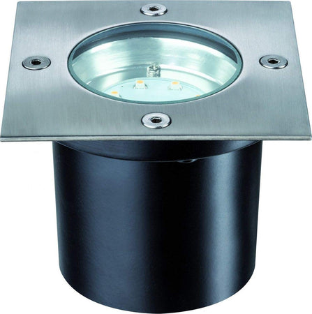 Paulmann-LED-da-incasso-a-LED-esterno-988.76-Set-Base-Quadrata-LED-3-X-1,2-W-6-va-230/12-V-100-mm-in-acciaio-inox
