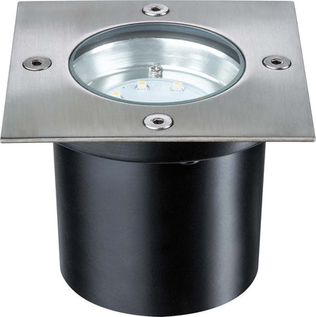 Paulmann-LED-da-incasso-a-LED-esterno-988.76-Set-Base-Quadrata-LED-3-X-1,2-W-6-va-230/12-V-100-mm-in-acciaio-inox