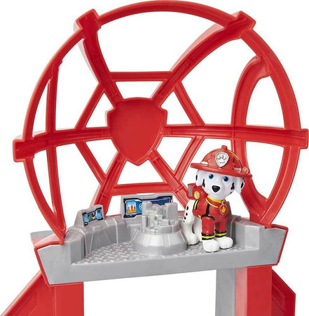 Paw-Patrol-The-Movie-Adventure-City-Tower-con-Veicolo-Camion-Pompieri-Marshall