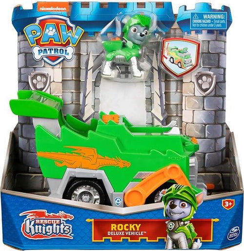 Paw-patrol-veicolo-rescue-knights-di-rocky-camion-per-la-raccolta-di-rifiuti-riciclabili-con-personaggio-giochi-bambini-dai-3-anni-in-su