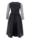 Lardini Abito Nero con Corpetto in Tulle da donna