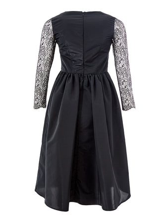 Lardini Abito Nero con Corpetto in Tulle da donna