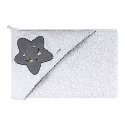 Telo bagno ricamato grigio Smile Picci