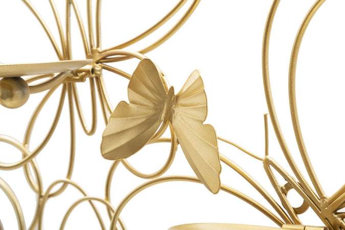 P/Cand Da Muro Farfalle Cm 61X12X34 Casa e cucina/Decorazioni per interni/Candele e portacandele/Portacandele/Portacandele a parete Led Mall Home - Napoli, Commerciovirtuoso.it