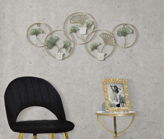 P/Cand Da Muro Greenery Cm 80X7,5X35,5 Casa e cucina/Decorazioni per interni/Arte/Poster e stampe Led Mall Home - Napoli, Commerciovirtuoso.it