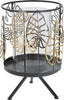 P/Cand Foglie Gold Cm Cm 15X23,3 Casa e cucina/Decorazioni per interni/Candele e portacandele/Portacandele/Portacandele a colonna Led Mall Home - Napoli, Commerciovirtuoso.it