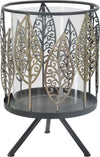 P/Cand Foglie Iron Cm 15X24 Casa e cucina/Decorazioni per interni/Candele e portacandele/Portacandele/Portacandele a colonna Led Mall Home - Napoli, Commerciovirtuoso.it