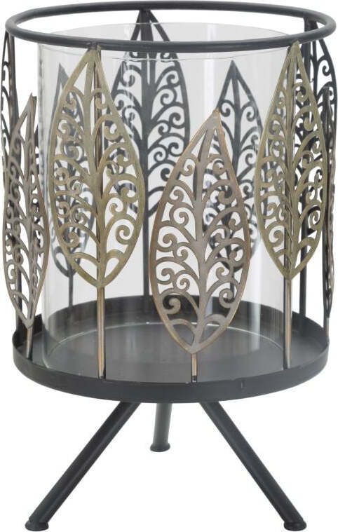 P/Cand Foglie Iron Cm 15X24 Casa e cucina/Decorazioni per interni/Candele e portacandele/Portacandele/Portacandele a colonna Led Mall Home - Napoli, Commerciovirtuoso.it