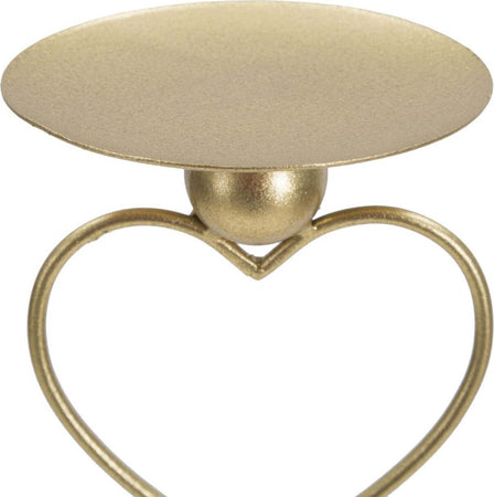 P/Cand Hearts Cm 14,5X10X32,5 Casa e cucina/Decorazioni per interni/Candele e portacandele/Portacandele/Portacandele a colonna Led Mall Home - Napoli, Commerciovirtuoso.it