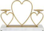 P/Cand Hearts Cm Cm 30X9X20 Casa e cucina/Decorazioni per interni/Candele e portacandele/Portacandele/Portacandele a colonna Led Mall Home - Napoli, Commerciovirtuoso.it