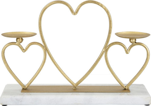 P/Cand Hearts Cm Cm 30X9X20 Casa e cucina/Decorazioni per interni/Candele e portacandele/Portacandele/Portacandele a colonna Led Mall Home - Napoli, Commerciovirtuoso.it