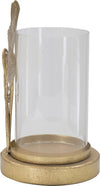 P/Cand Leaf Cm 17X12X21 Casa e cucina/Decorazioni per interni/Candele e portacandele/Portacandele/Portacandele a colonna Led Mall Home - Napoli, Commerciovirtuoso.it