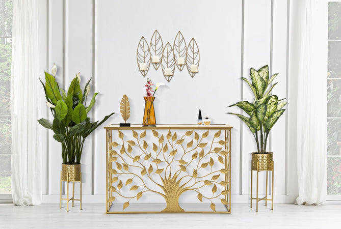 P/Cand Leaf Da Muro Cm 66X14X56 Casa e cucina/Decorazioni per interni/Candele e portacandele/Portacandele/Portacandele a parete Led Mall Home - Napoli, Commerciovirtuoso.it