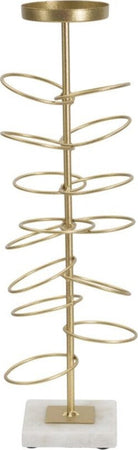 P/Cand Rings Cm 14X13X46 Casa e cucina/Decorazioni per interni/Candele e portacandele/Portacandele/Portacandele a colonna Led Mall Home - Napoli, Commerciovirtuoso.it