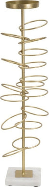 P/Cand Rings Cm 14X13X50,5 Casa e cucina/Decorazioni per interni/Candele e portacandele/Portacandele/Portacandele a colonna Led Mall Home - Napoli, Commerciovirtuoso.it