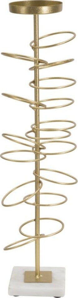 P/Cand Rings Cm 14X13X50,5 Casa e cucina/Decorazioni per interni/Candele e portacandele/Portacandele/Portacandele a colonna Led Mall Home - Napoli, Commerciovirtuoso.it