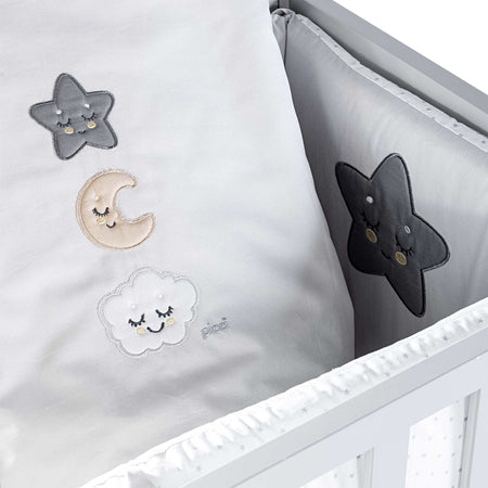 Rivestimento tessile ricamato culla Smile Picci