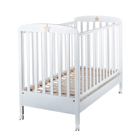 Letto legno laccato bianco con cassetto Stella Picci