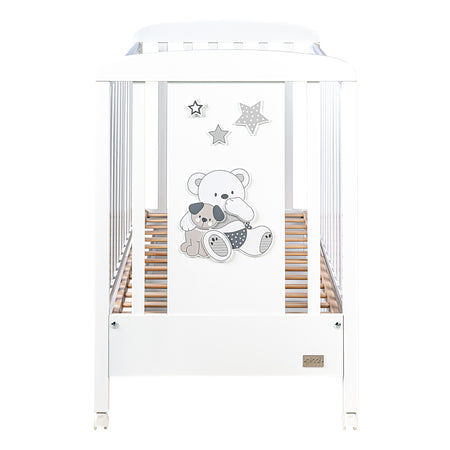 Letto laccato decorato con cassetto Valdo Picci