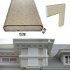 €9,99ml *** STOCK ***. Pacco da 18ml di cornice decorativa in XPS Resinata per esterno 15X4X200cm  PD149 - Eternal Parquet
