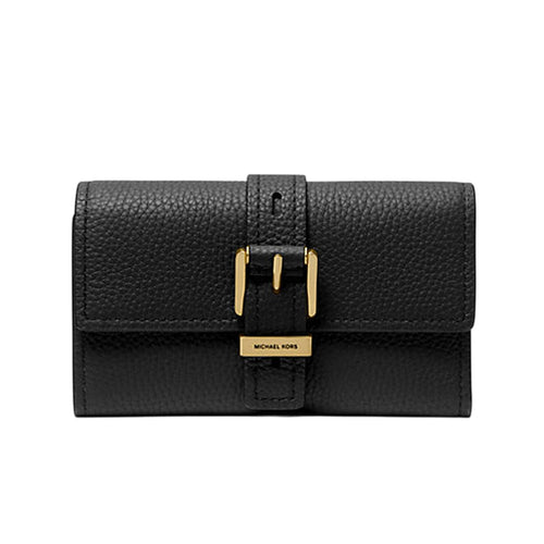 MICHAEL KORS portafogli donna michael kors - md flap trifold wallet - nero da donna