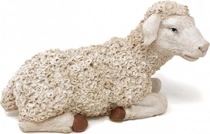 Pecora seduta in poliresina per presepe di natale animali sacra famiglia 28 cm Casa e cucina/Decorazioni per interni/Addobbi e decorazioni per ricorrenze/Decorazioni natalizie/Presepi/Statuine e fondali per il presepe MagiediNatale.it - Altamura, Commerciovirtuoso.it