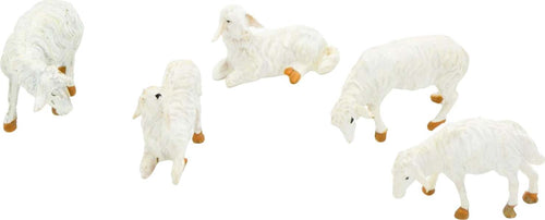 Pecorelle in resina statuine per presepe di natale invecchiate h 3,5 cm 5 pezzi Casa e cucina/Decorazioni per interni/Addobbi e decorazioni per ricorrenze/Decorazioni natalizie/Presepi/Statuine e fondali per il presepe MagiediNatale.it - Altamura, Commerciovirtuoso.it