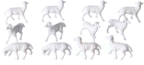 Pecorelle in resina statuine per presepe in resina h 2 cm 12 pezzi Casa e cucina/Decorazioni per interni/Addobbi e decorazioni per ricorrenze/Decorazioni natalizie/Presepi/Statuine e fondali per il presepe MagiediNatale.it - Altamura, Commerciovirtuoso.it