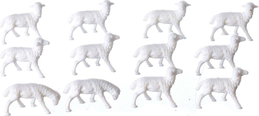 Pecorelle in resina statuine per presepe in resina h 2 cm 12 pezzi Casa e cucina/Decorazioni per interni/Addobbi e decorazioni per ricorrenze/Decorazioni natalizie/Presepi/Statuine e fondali per il presepe MagiediNatale.it - Altamura, Commerciovirtuoso.it